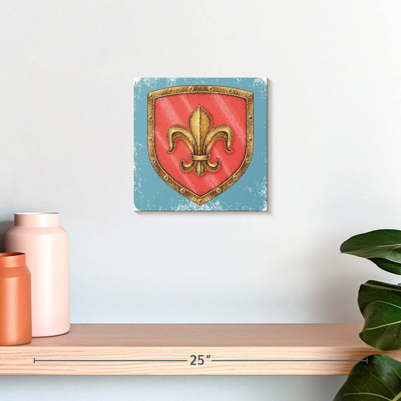 Mait Fleur De Lis Shield, 10" H x 10" W