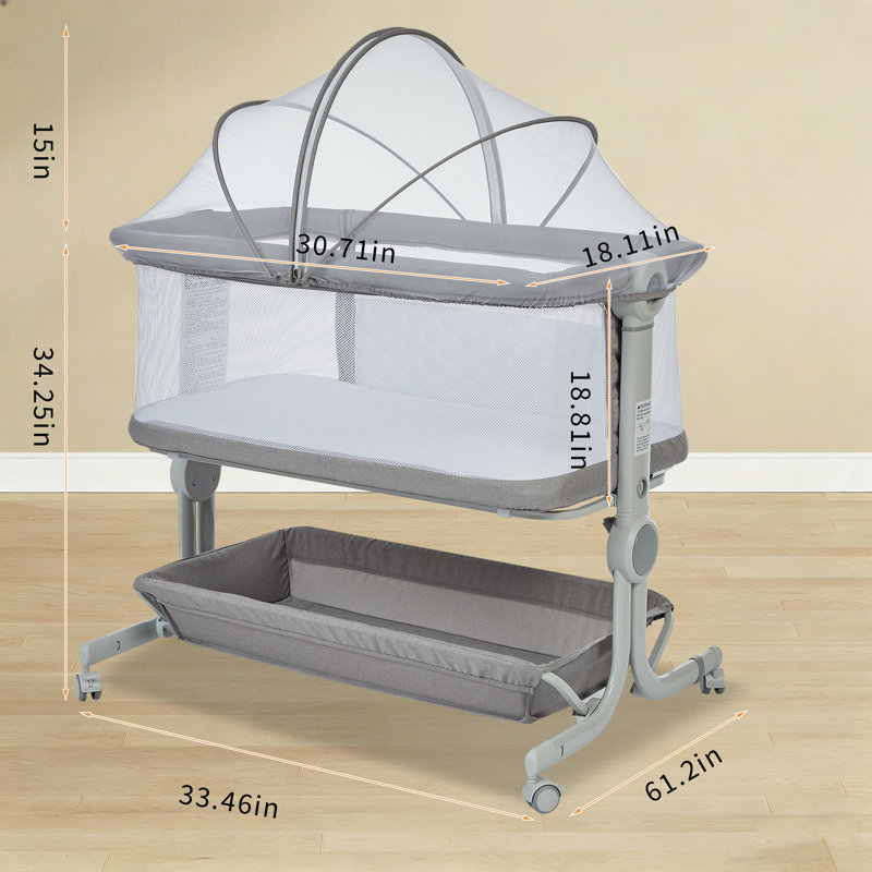 Lit de bébé pliable Garvee
