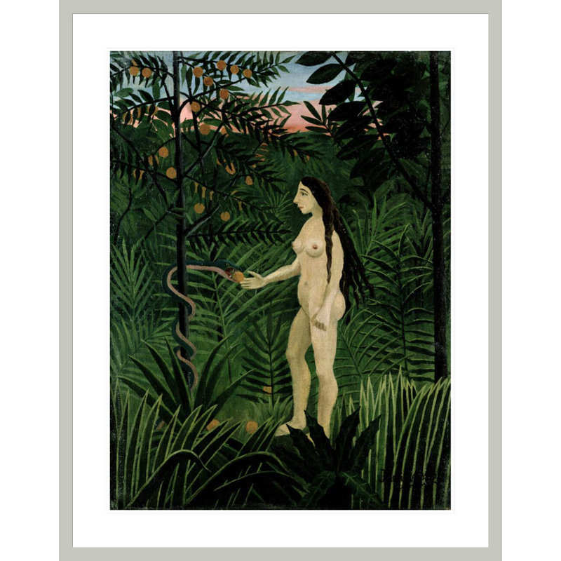 «Eve» par Henri Rousseau - Impression Giclée sur cadre, 41.5" H x 32.77" W