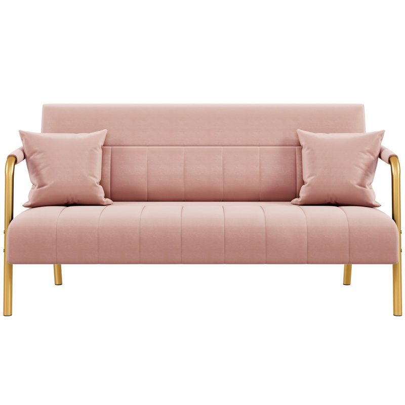 Color Upholstered Armchair, Pink