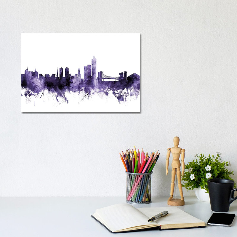 Oslo, Norway Skyline by Michael Tompsett - Wrapped Canvas Gallery-Wrapped Canvas Giclée, 20.32 cm H x 30.48 cm W