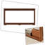 Table d'entrée de style Mid-Century avec console en bois et coins arrondis-522852695