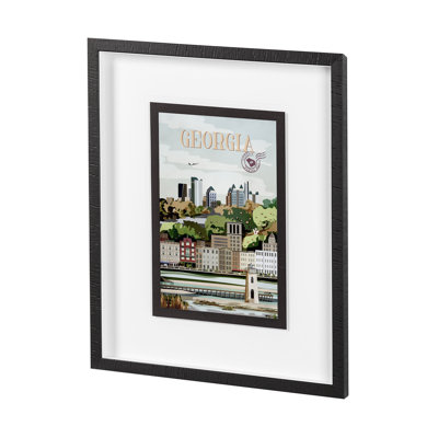 «Georgia Go» par Simeng, reproduction d'art encadrée sous verre