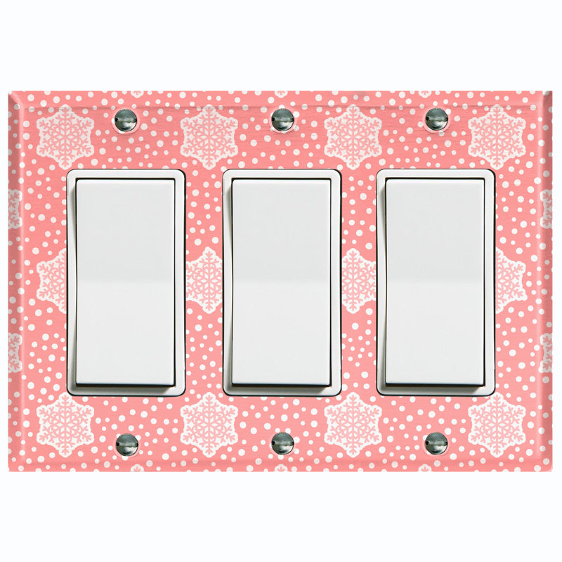 Holiday Themed 3 - Gang Toggle Light Switch Standard Wall Plate