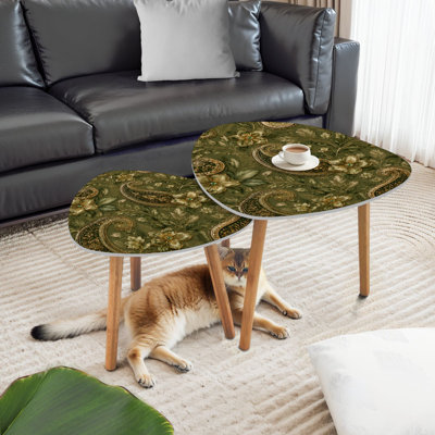 Ensemble de 2 tables basses gigognes Triangle