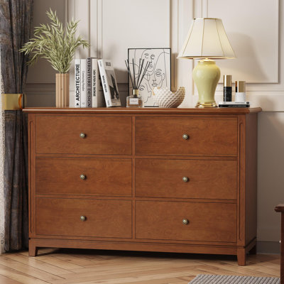 52'' W 6 - Drawer Solid Wood Construction Dresser