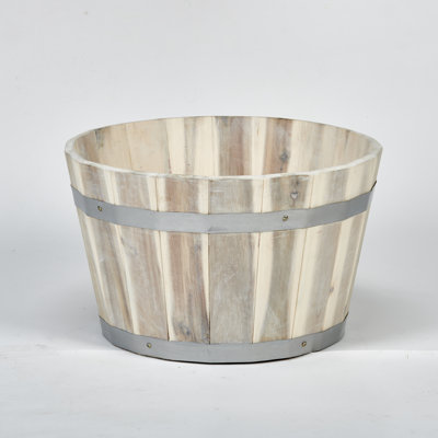 Randals Wood Barrel Planter