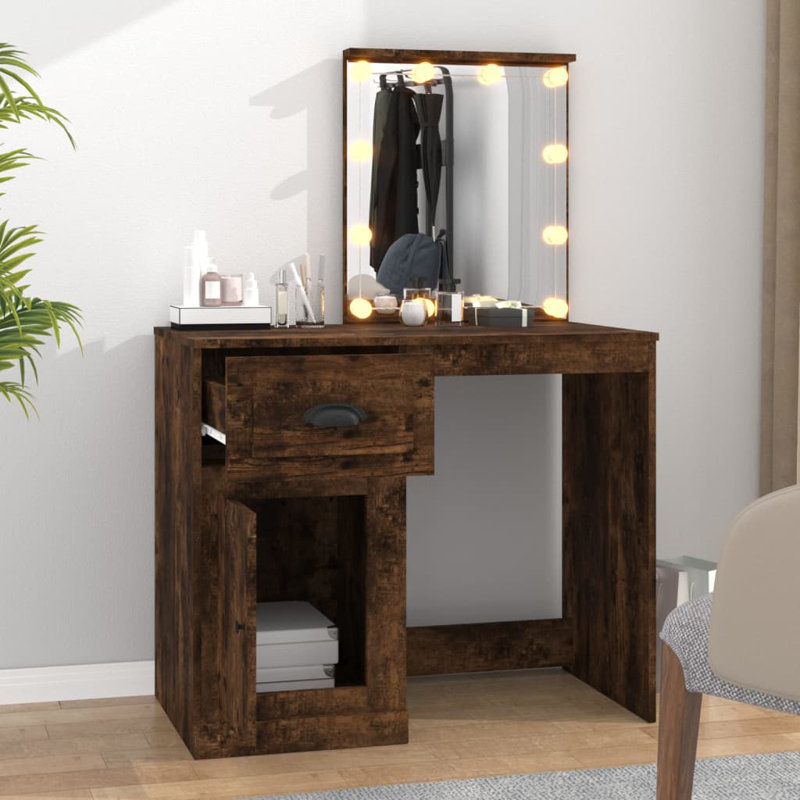 Bellefontaine Dressing Table, Smoked Oak