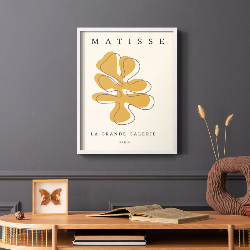 Matisse CECLXVII, reproduction encadrée - bois massif, Blanc, H 28 po x l 22 po