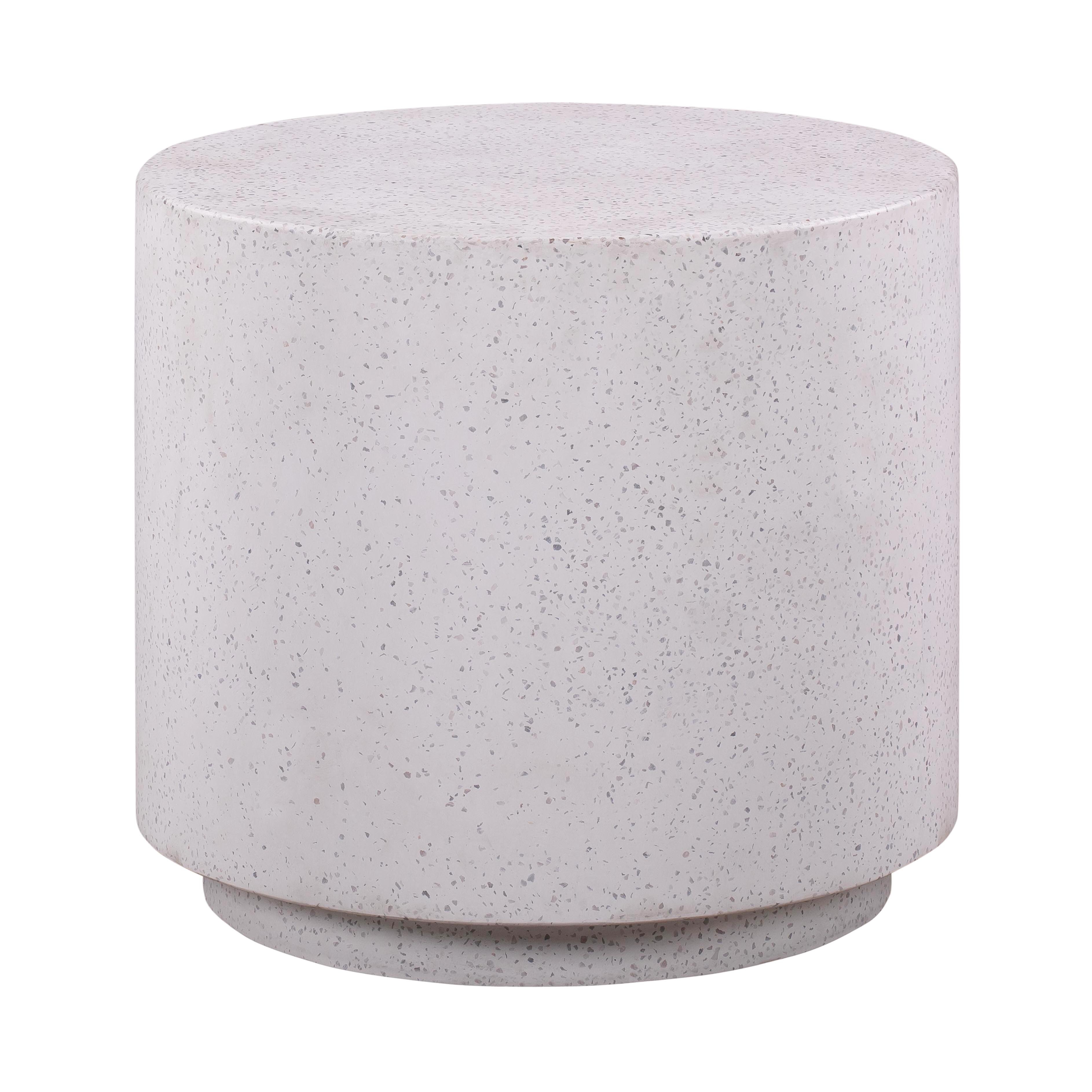 Concrete drum shop side table