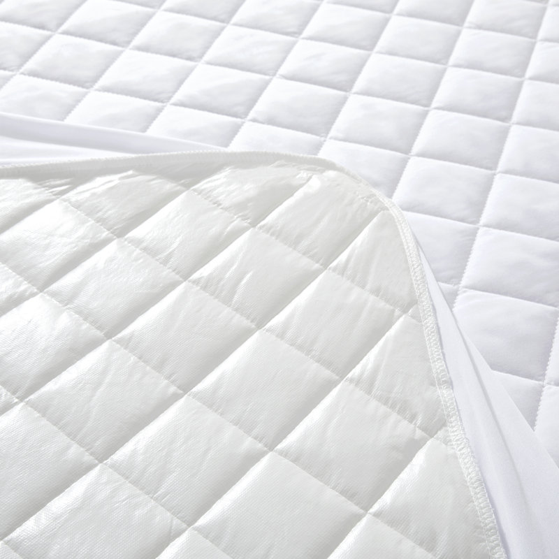 Protège-matelas - imperméable, frais, doux, respirant - Poche profonde - silencieux - Rayonne de bambou et protège-matelas lavable, blanc