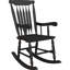 Chaise berçante en bois massif Tamicka-569193520