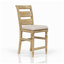 Tabouret de comptoir en bois massif l 19,5 po x P 24 po x H 42,25 po Caramel