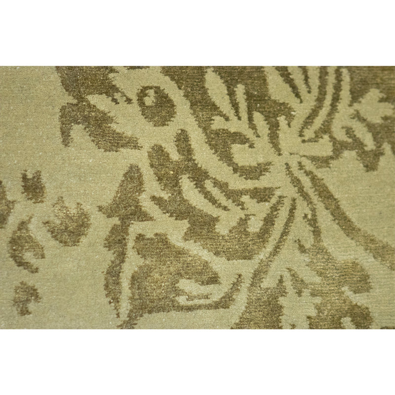 Handmade Silk and Wool Area Rug