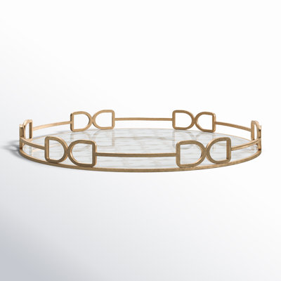 Josephine Mirrored Glass Tray