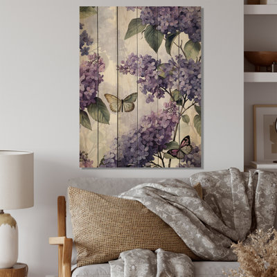 " Purple Lilac Fragrant Flowers III "