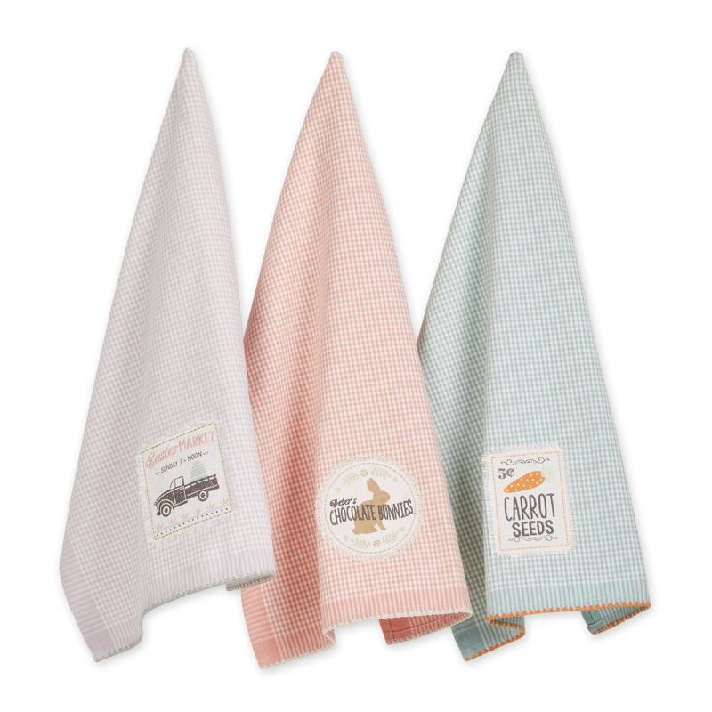 Linge à vaisselle avec marché de Pâques