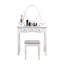 Coiffeuse Dandrew avec tabouret et miroir