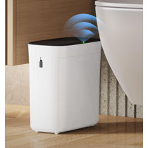 ColorLife 2.4 Gallons Plastic Manual Lift Trash Can