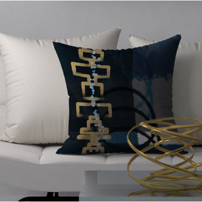 Abstract Reversible Throw Pillow