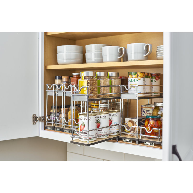 Organisateur amovible pour armoire 3 "Rev-A-Shelf, tablette verticale à 2 niveaux, 5WU2-3N1-1