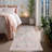 Area Rug 2x6 for Living Room, Washable Non Slip Low Pile Rugs, Floral Soft Carpet for Entryway, Kitchen, Hallways, Pink-2096379059