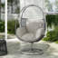 Chaise longue pivotante en osier Reno