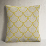Cedartown Embroidered Linen Pillow Cover
