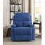 Fauteuil inclinable bleu avec porte-gobelet-801692841