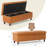 Breeanna Faux Leather Upholstered Storage Bench-380484173