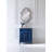 Louvered 30'' Single Bathroom Vanity with Marble Top