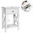 Herlef Nightstand Sofa Side End Table X-design W/ Shelf Drawer-692082264