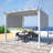 10 pi. L 10 pi. D Pergola en acier avec auvent-95110019