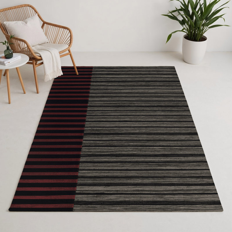 Tapis intérieur / extérieur brun HorizontalStripes