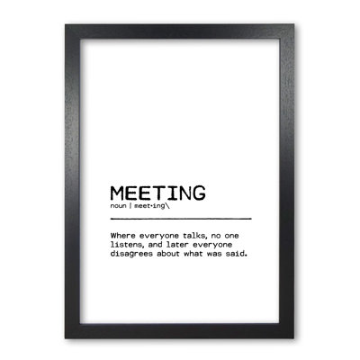 Meeting Disagree - Print