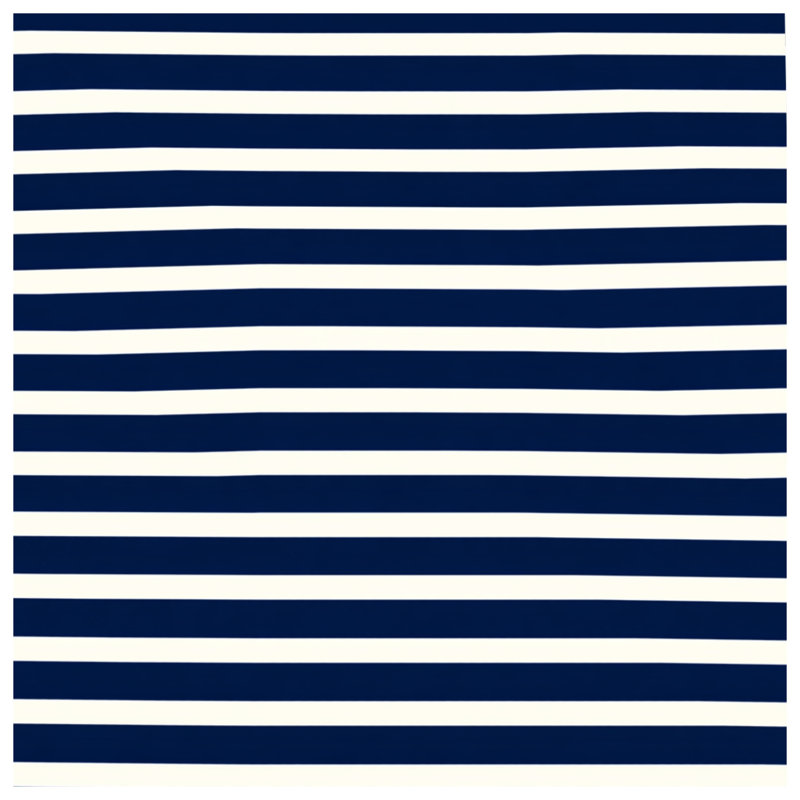 Édredon à rayures bleu marine, Simple extra long