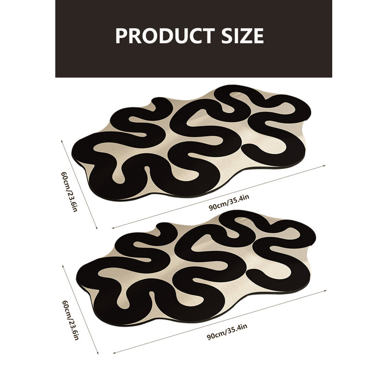 Kerigan Non-Slip Bath Mat, 23.6"W x 35.4"L