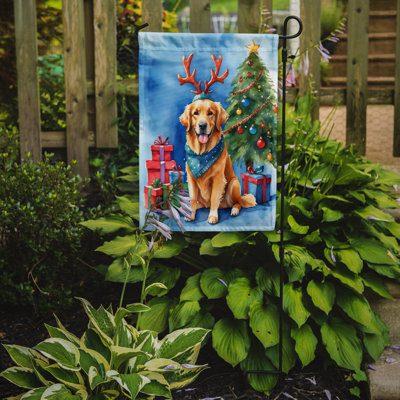 Drapeau de Noël renne de jardin