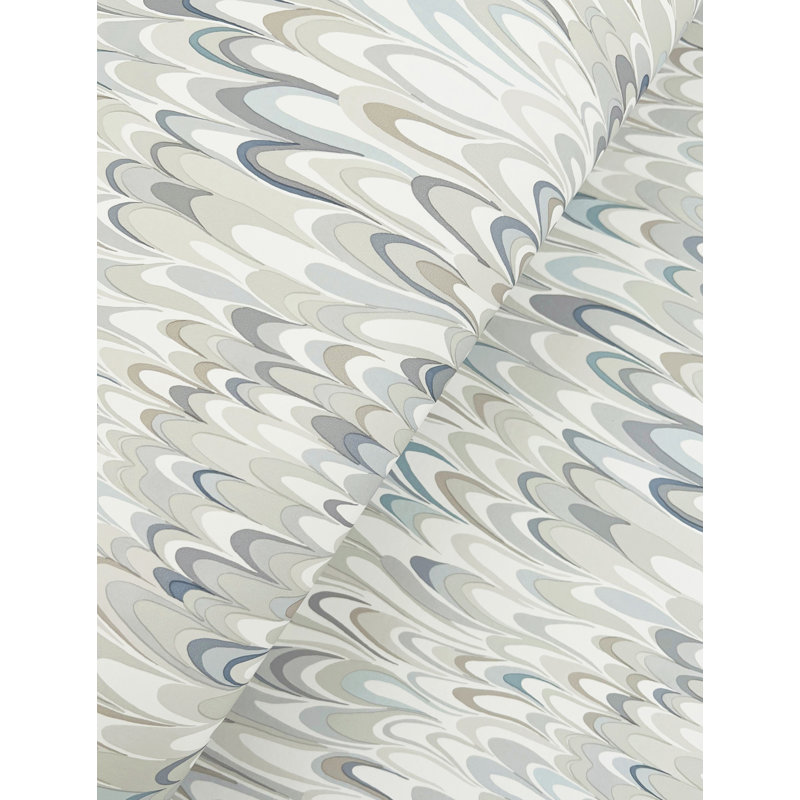 Papier peint Bentina, Bleu