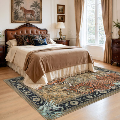 Tapis intérieur doux et antidérapant Boho
