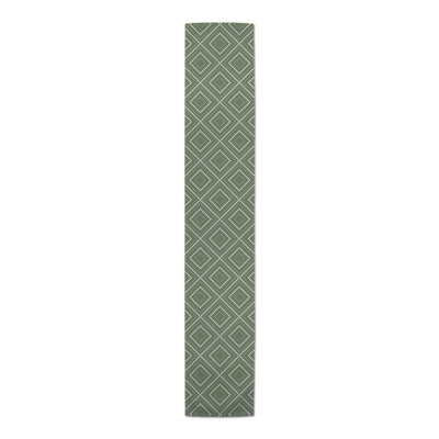Bredyn Rectangle Geometric Polyester Table Runner