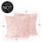 Rose Lace Pink Chiffon Mesh and Brushed Microfiber Decorative Square Indoor Throw Pillow Covers (Set of 2) by Sweet Jojo Designs