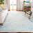 Oakton Hand Tufted Wool/Cotton/Latex Geometric Rug in Light Green/Ivory-154865844
