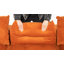 Canapé modulaire en forme de L de 101 po, canapé Cloud à 3 places confortable, tissu velours côtelé, avec repose-pieds mobile, ensemble de bricolage gratuit, convenant au salon, à la chambre à coucher ou à un appartement (orange)-809823721