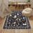 Black Puppy Cute Washable Rug Indoor Carpet-1084346306-1084346310