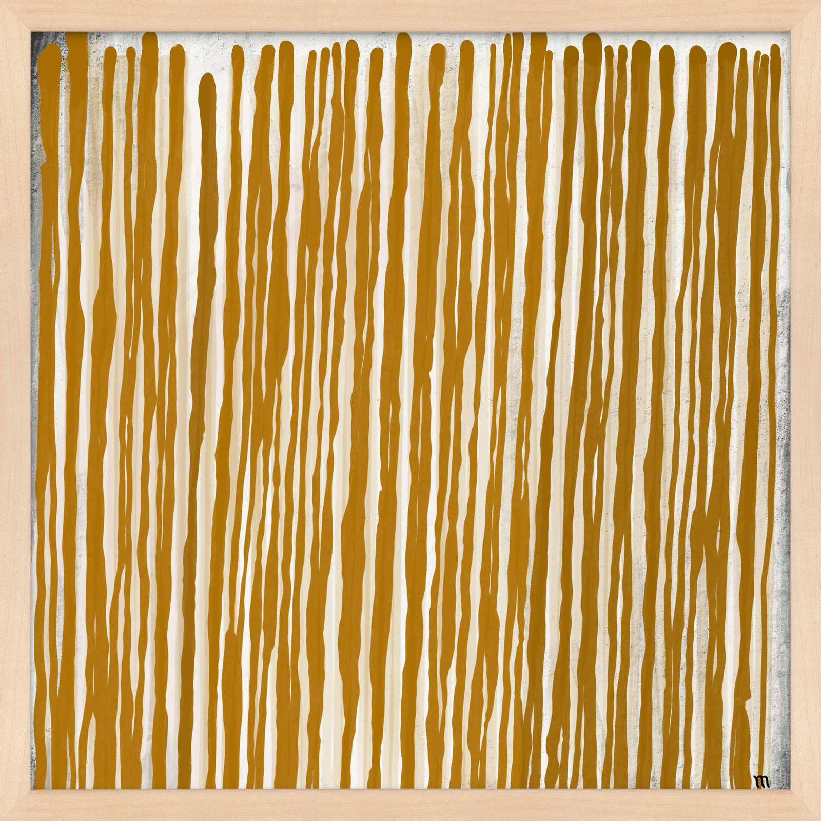 Upward by Marco Marella For Studio M, Maple Paper Framed, 16" H x 16" W