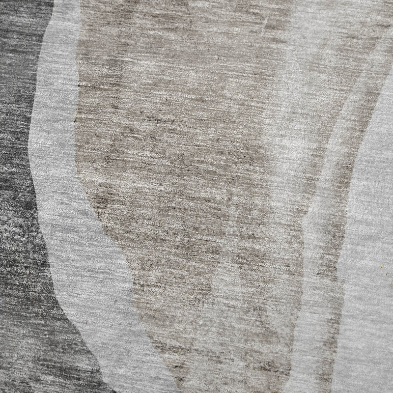 Addison Machine Washable Sherpa Throw Blanket, Charcoal Abstract 3