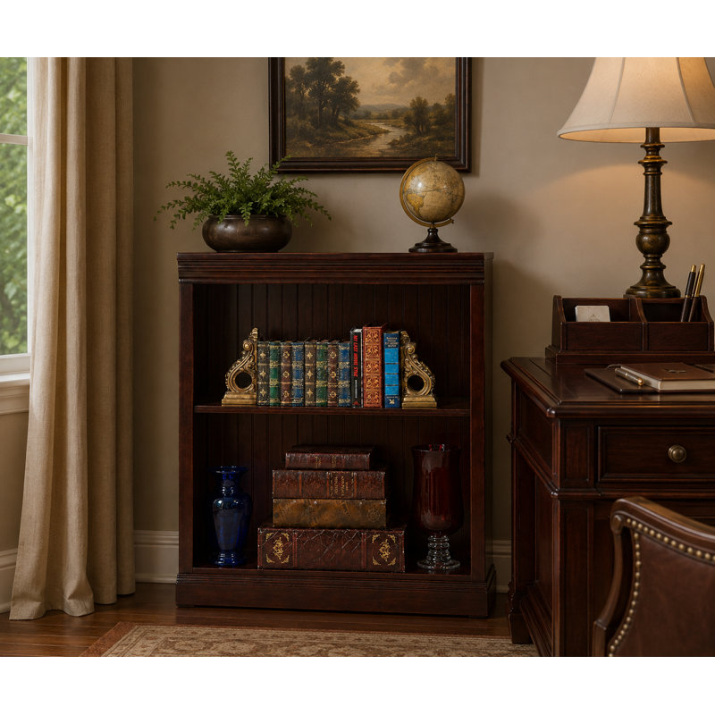 Sherita Bookcase, Caribbean Rum, (1 Shelf) 36” H x 32” W x 14.25” D