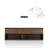 72.8" Width 3-Drawer TV Stand