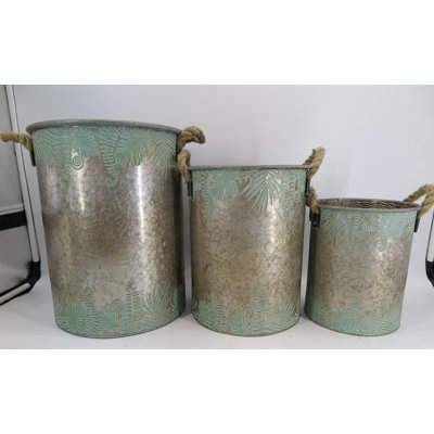 Ensemble de cache-pots en métal 3 pièces Katt